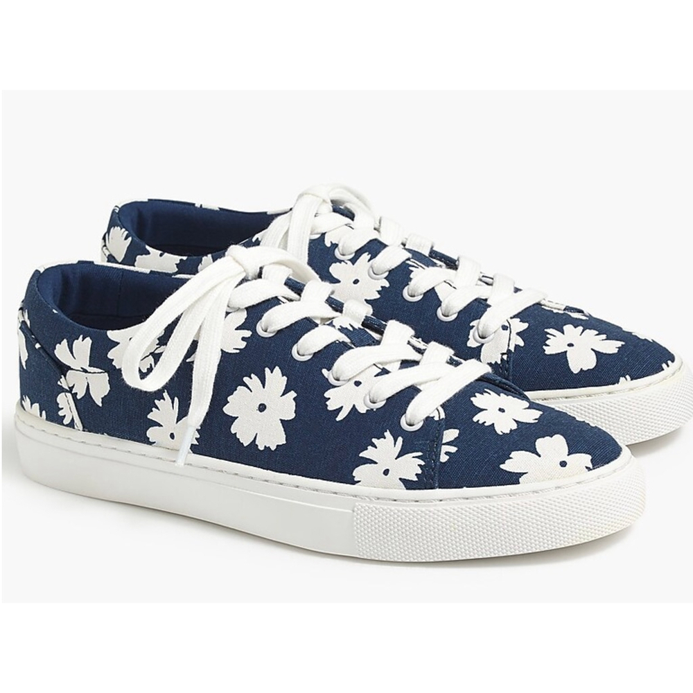 JCREW Printed road trip sneakers women size 8.5